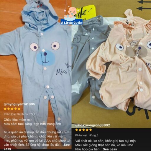 Bodysuit, body cho bé vải thun lạnh - Hình ảnh 5