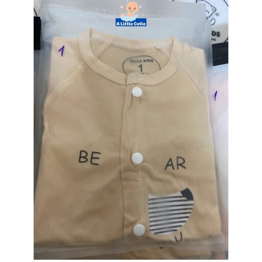 Bodysuit cho bé, body sơ sinh dài tay vải thun lạnh - Hình ảnh 10