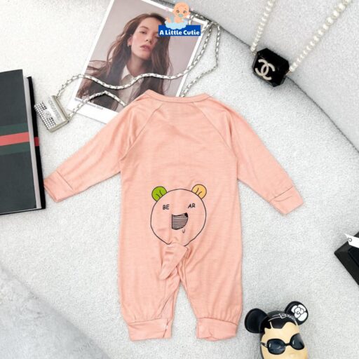 Bodysuit cho bé, body sơ sinh dài tay vải thun lạnh - Hình ảnh 4