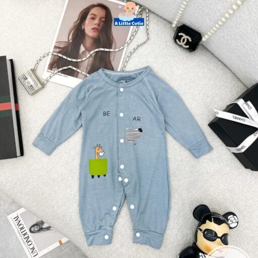 Bodysuit cho bé, body sơ sinh dài tay vải thun lạnh - Hình ảnh 8