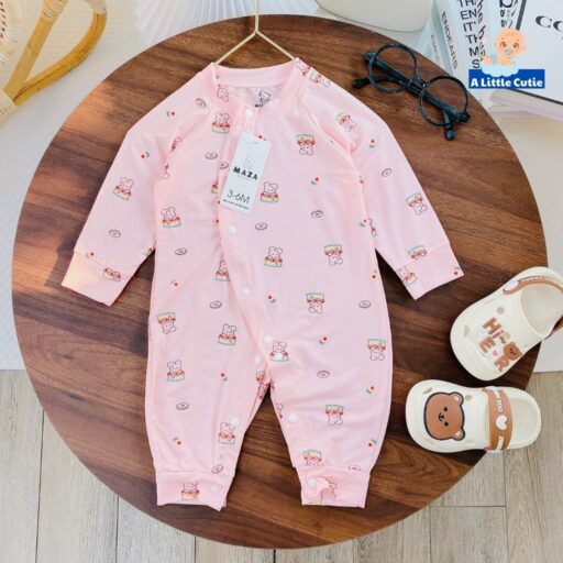Bodysuit cho bé, body cho bé sơ sinh mặc hè vải petit - Hình ảnh 6