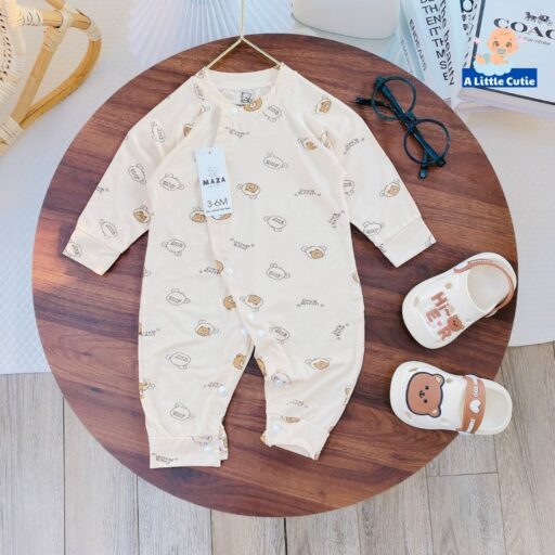 Bodysuit cho bé, body cho bé sơ sinh mặc hè vải petit - Hình ảnh 8