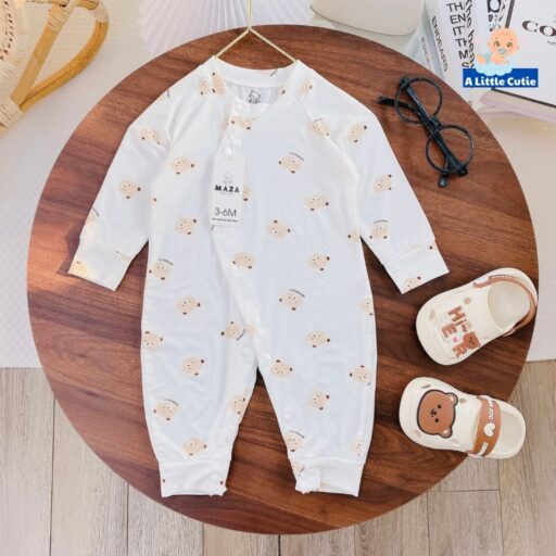Bodysuit cho bé, body cho bé sơ sinh mặc hè vải petit - Hình ảnh 9