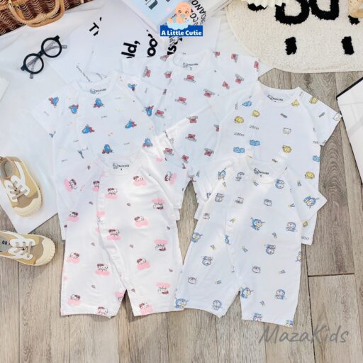 Body cho bé, bodysuit cho bé sơ sinh mặc hè vải petit - Hình ảnh 2