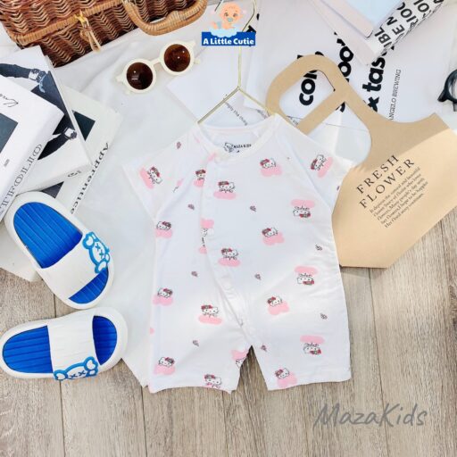 Body cho bé, bodysuit cho bé sơ sinh mặc hè vải petit - Hình ảnh 5