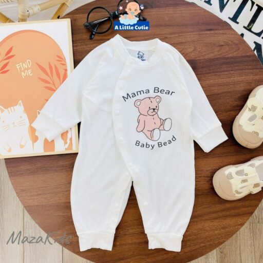 Bodysuit cho bé trai, bé gái sơ sinh dài tay Vải tăm lạnh - Hình ảnh 7