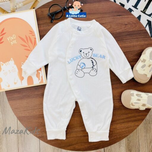Bodysuit cho bé trai, bé gái sơ sinh dài tay Vải tăm lạnh - Hình ảnh 9