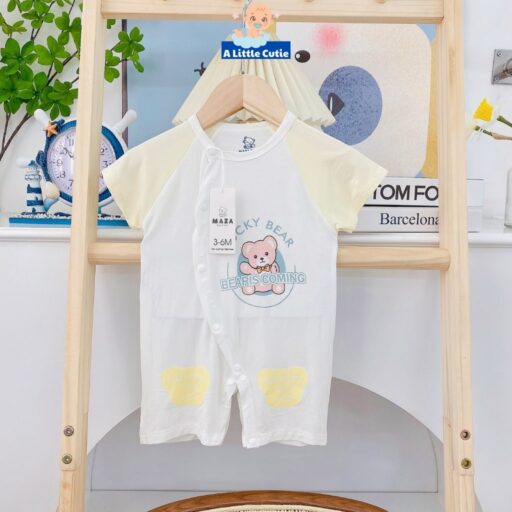 Bodysuit cho bé trai, bé gái sơ sinh cộc Vải petit - Hình ảnh 6