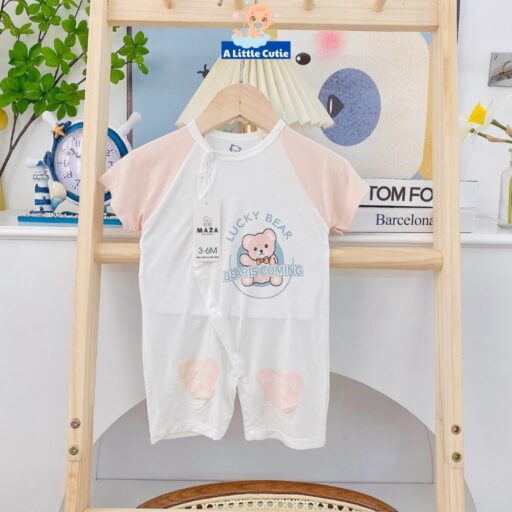 Bodysuit cho bé trai, bé gái sơ sinh cộc Vải petit - Hình ảnh 9