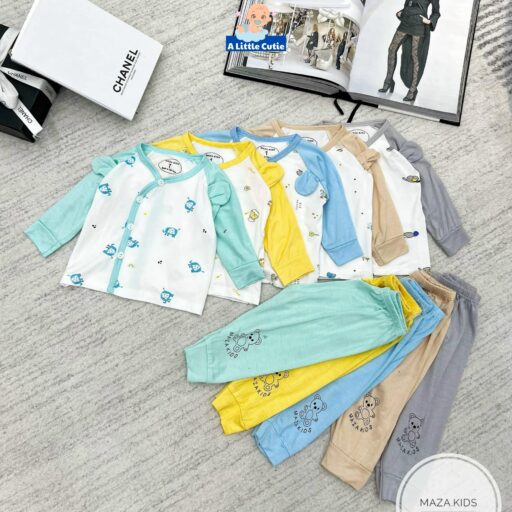 Quần áo trẻ em, quần áo bé trai bé gái dài tay Vải Cotton - Hình ảnh 2