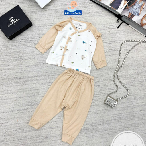 Quần áo trẻ em, quần áo bé trai bé gái dài tay Vải Cotton - Hình ảnh 7