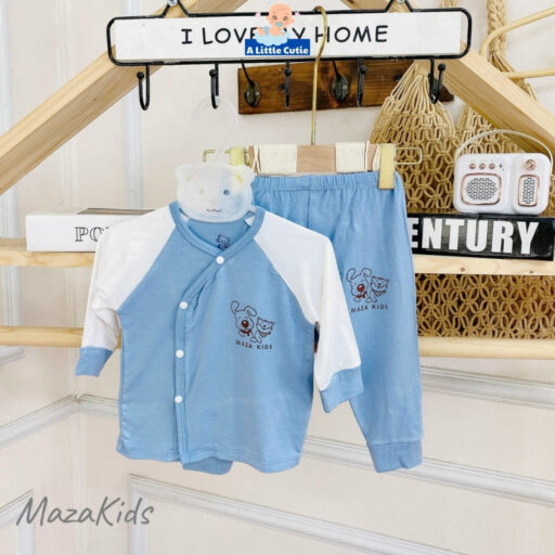 Quần áo sơ sinh bé trai bé gái, quần áo cho bé dài tay Vải petit cao cấp BQA013 - A LITTLE CUTIE - Hình ảnh 6