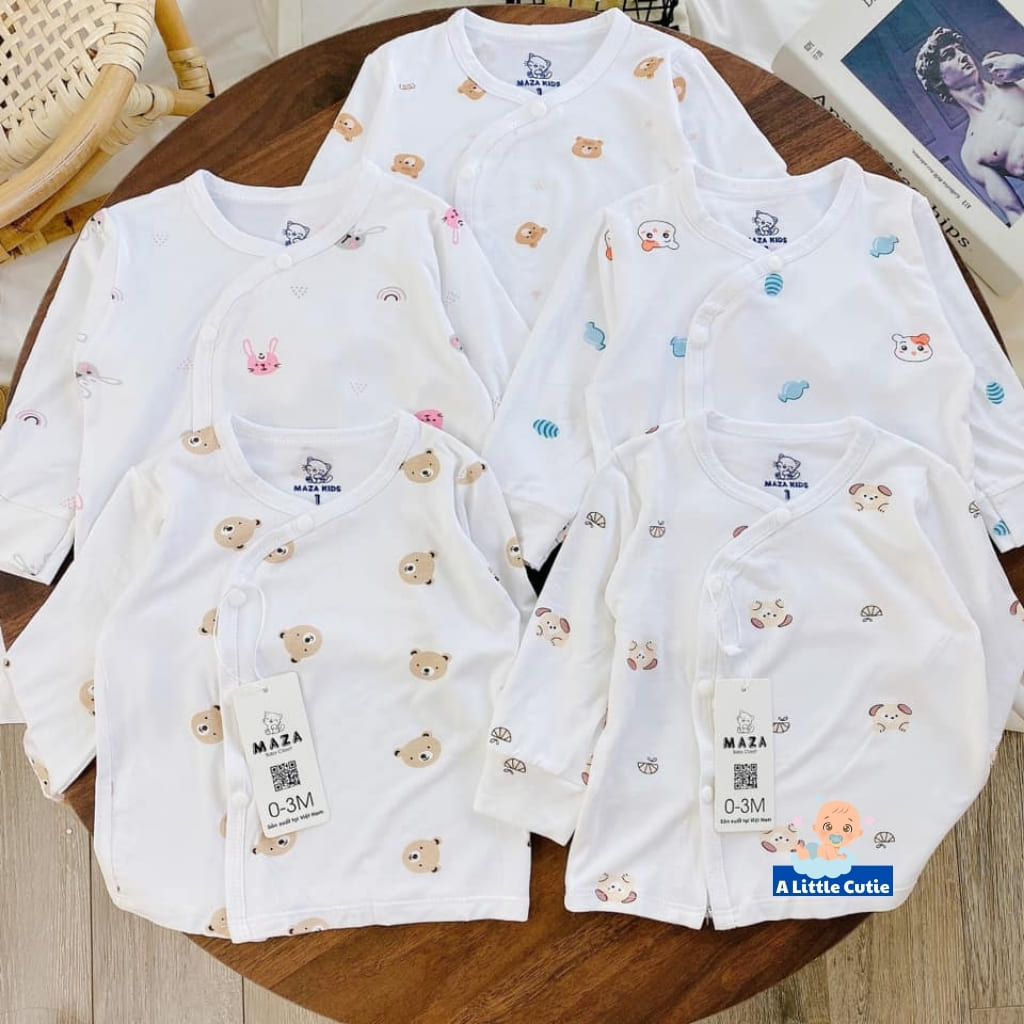 Quần áo trẻ em, quần áo bé trai bé gái dài tay Vải petit cao cấp BQA015 - A LITTLE CUTIE - Hình ảnh 3