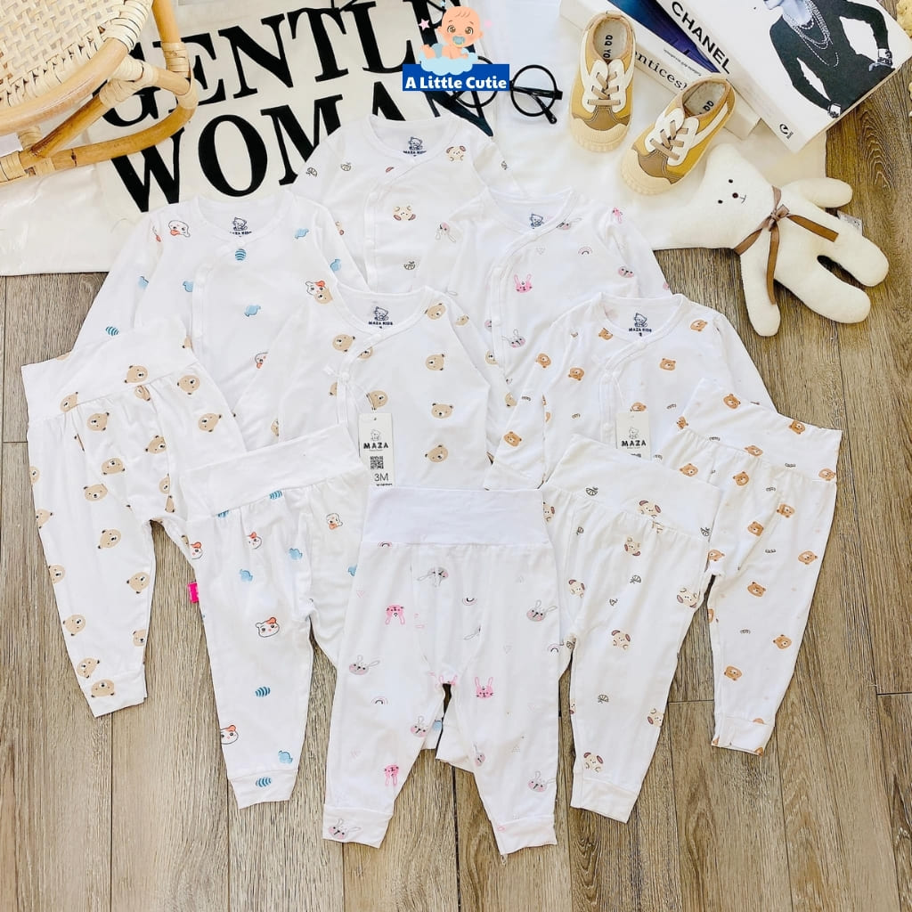 Quần áo trẻ em, quần áo bé trai bé gái dài tay Vải petit cao cấp BQA015 - A LITTLE CUTIE - Hình ảnh 5