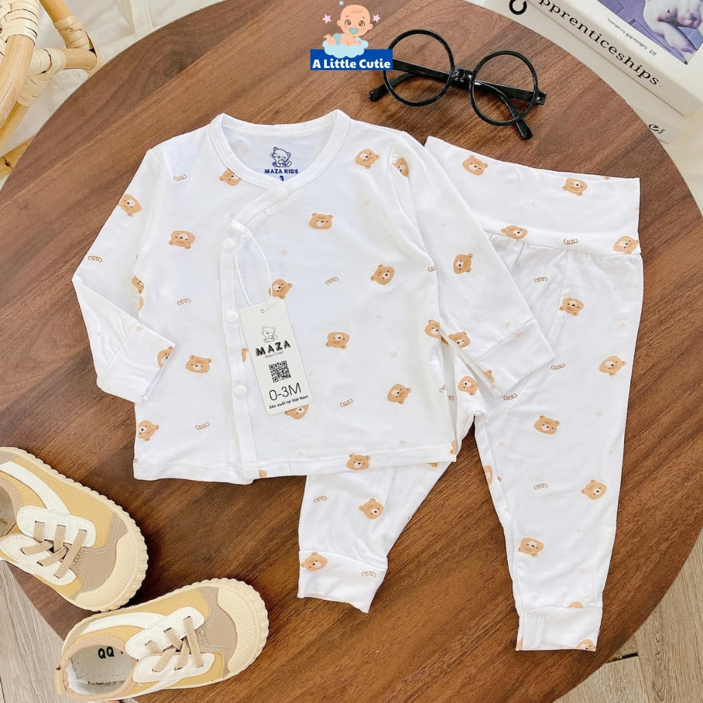 Quần áo trẻ em, quần áo bé trai bé gái dài tay Vải petit cao cấp BQA015 - A LITTLE CUTIE - Hình ảnh 9