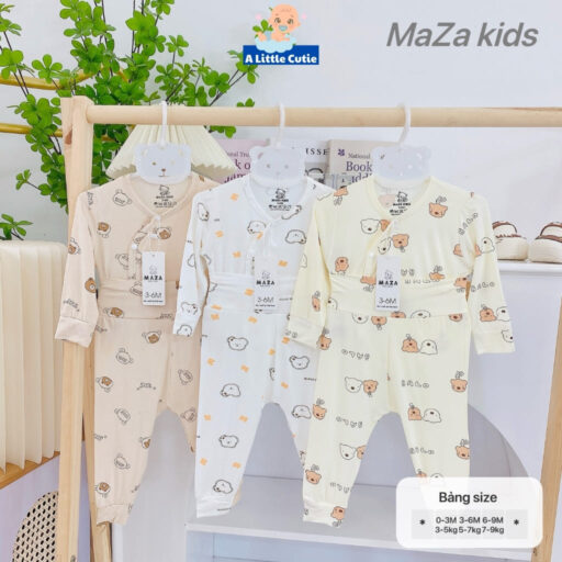 Quần Áo Sơ Sinh Quần Áo Bé Trai Bé Gái Dài Tay Vải Petit BQA023 - A LITTLE CUTIE - Hình ảnh 12