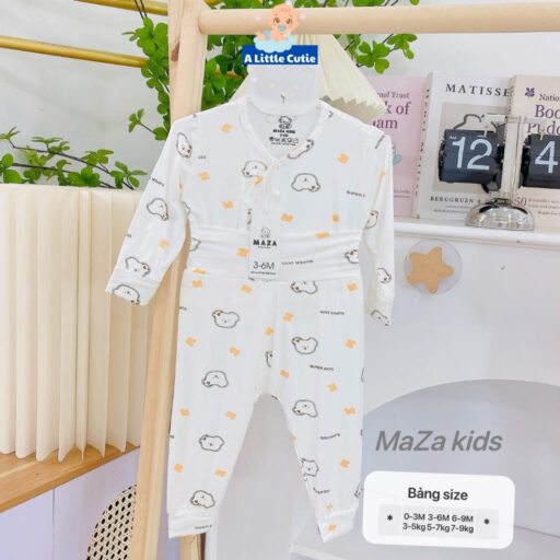 Quần Áo Sơ Sinh Quần Áo Bé Trai Bé Gái Dài Tay Vải Petit BQA023 - A LITTLE CUTIE - Hình ảnh 19