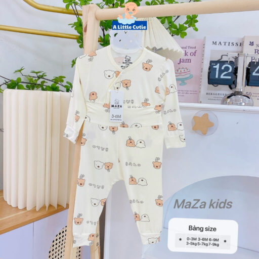 Quần Áo Sơ Sinh Quần Áo Bé Trai Bé Gái Dài Tay Vải Petit BQA023 - A LITTLE CUTIE - Hình ảnh 20