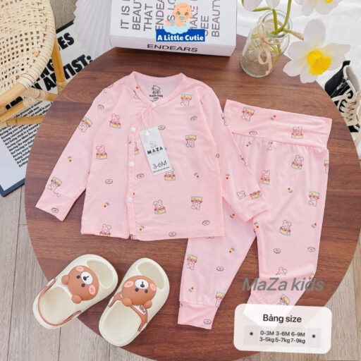 Quần Áo Sơ Sinh Quần Áo Bé Trai Bé Gái Dài Tay Vải Petit BQA023 - A LITTLE CUTIE - Hình ảnh 24