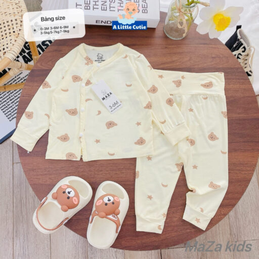 Quần Áo Sơ Sinh Quần Áo Bé Trai Bé Gái Dài Tay Vải Petit BQA023 - A LITTLE CUTIE - Hình ảnh 25