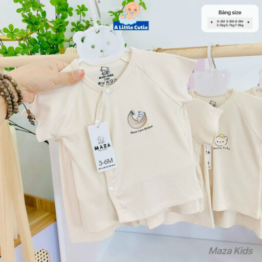 Bộ Quần Áo Cộc Sơ Sinh, Bộ Quần Đùi Áo Cộc Cho Bé Vải Tăm Lạnh BQA028 - A LITTLE CUTIE - Hình ảnh 17