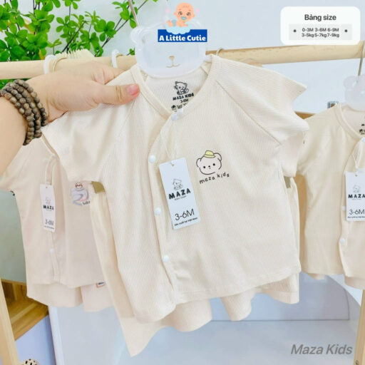 Bộ Quần Áo Cộc Sơ Sinh, Bộ Quần Đùi Áo Cộc Cho Bé Vải Tăm Lạnh BQA028 - A LITTLE CUTIE - Hình ảnh 15