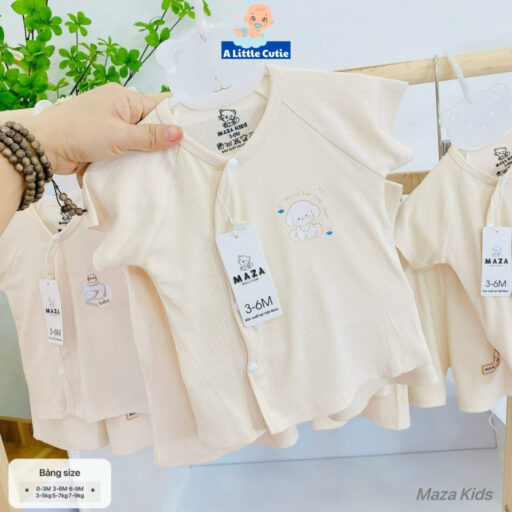 Bộ Quần Áo Cộc Sơ Sinh, Bộ Quần Đùi Áo Cộc Cho Bé Vải Tăm Lạnh BQA028 - A LITTLE CUTIE - Hình ảnh 18
