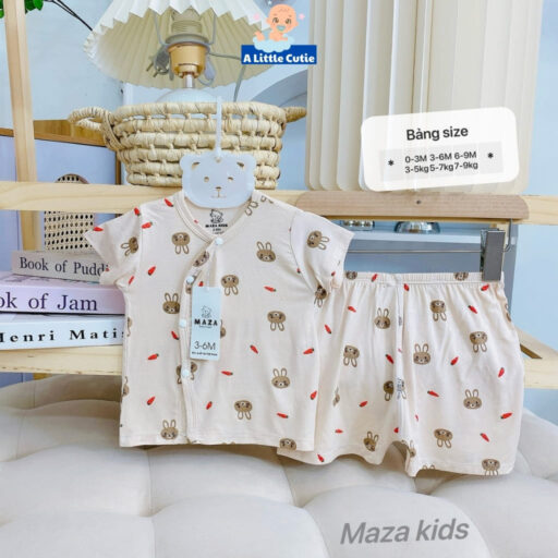 Bộ Cộc Sơ Sinh Bé Trai Bé Gái, Quần Đùi Áo Cộc Cho Bé Vải Petit BQA029 - Hình ảnh 19