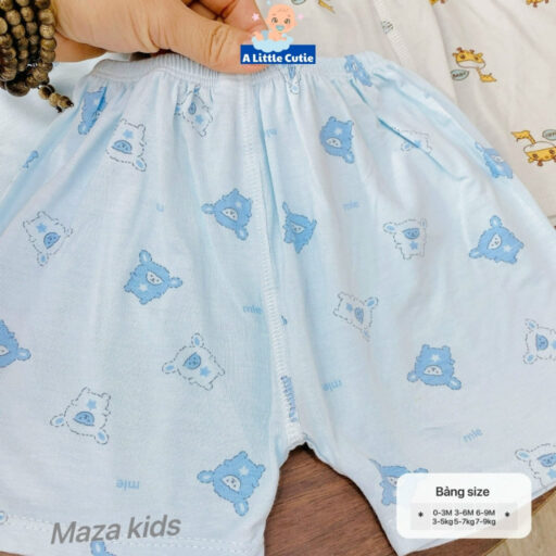 Bộ Cộc Sơ Sinh Bé Trai Bé Gái, Quần Đùi Áo Cộc Cho Bé Vải Petit BQA029 - Hình ảnh 4
