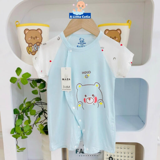 Bodysuit cho bé, body sơ sinh mặc hè vải petit - Hình ảnh 11