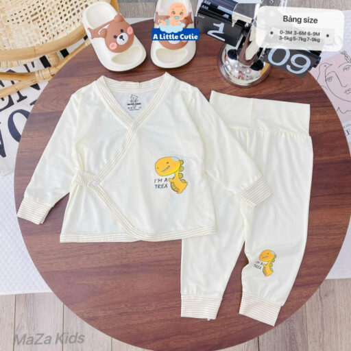 Bộ quần áo sơ sinh, quần áo bé trai bé gái dài tay Vải Modal BQA032 - A LITTLE CUTIE - Hình ảnh 18