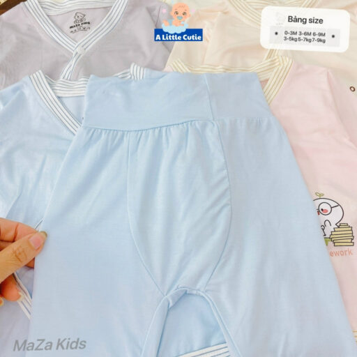 Bộ quần áo sơ sinh, quần áo bé trai bé gái dài tay Vải Modal BQA032 - A LITTLE CUTIE - Hình ảnh 7